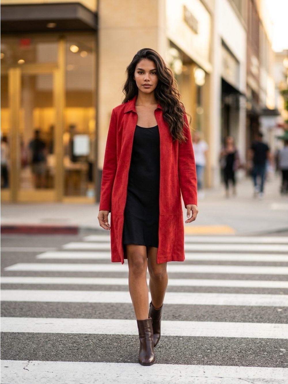 Philosophy Deep Red Trench Coat